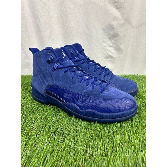 Size 12‎ - Nike Air Jordan 12 Retro Deep Royal Blue 2016 130690-400 OG XII Blue